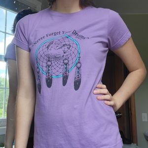 "Never Forget Your Dreams" Purple T-shirt